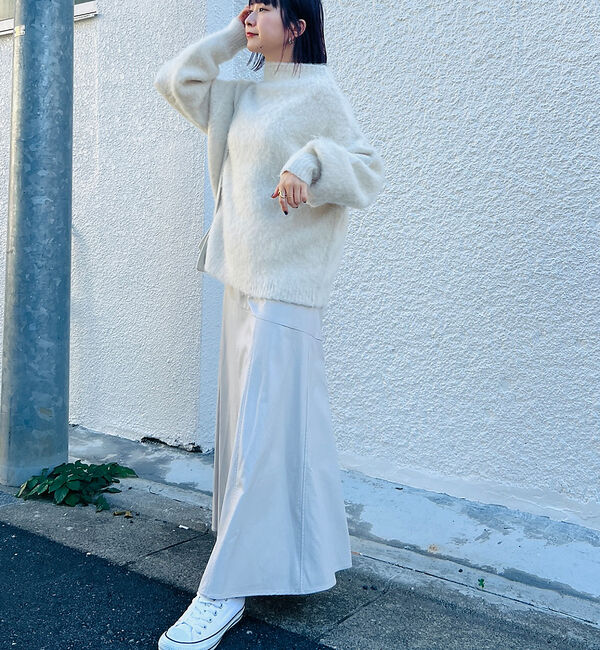 Rouge vif「フェイクレザースカート」|スカート|