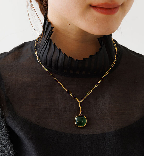 Rouge vif「プリーツネックシアーブラウス」|シャツ・ブラウス|