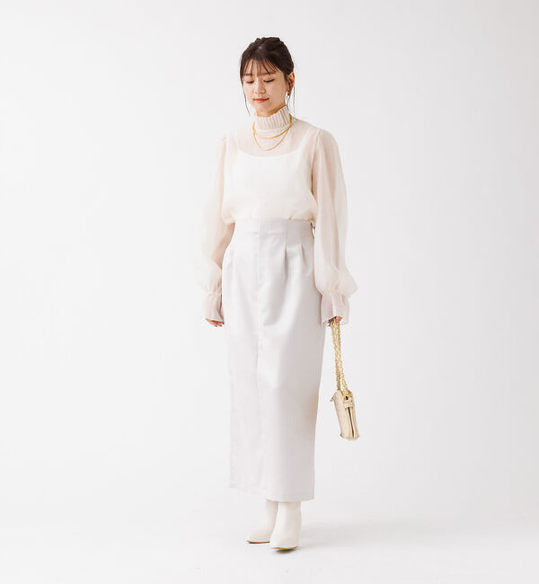 Rouge vif「サテンタックスカート」|スカート|