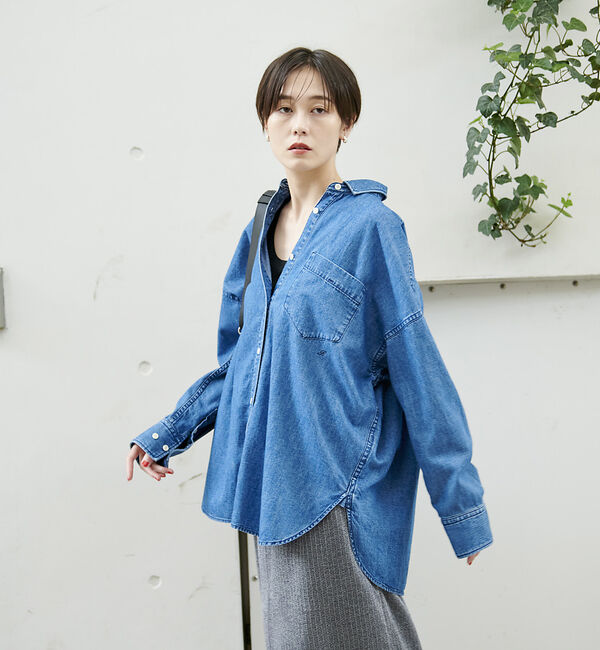 Rouge vif「NEW オーバーサイズデニムシャツ」|シャツ・ブラウス|