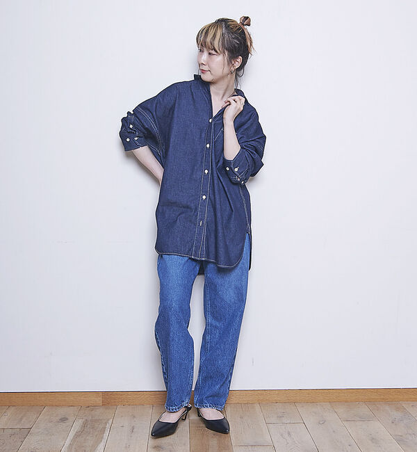 Rouge vif「NEW オーバーサイズデニムシャツ」|シャツ・ブラウス|