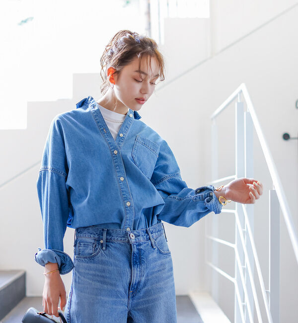 Rouge vif「NEW オーバーサイズデニムシャツ」|シャツ・ブラウス|