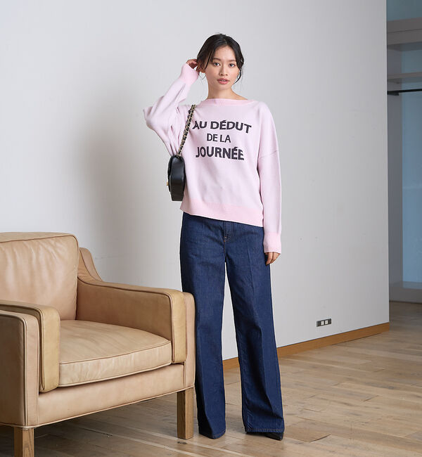 Rouge vif「【一部店舗限定】 ジャガードロゴニット」|ニット・セーター|