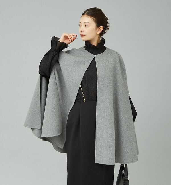 Rouge vif「【40周年】ウールカシミヤリバーマントコート」|その他|