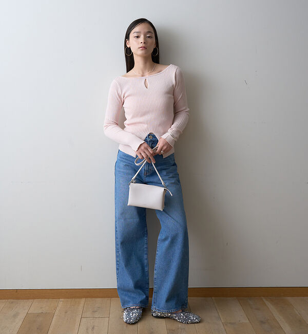 Rouge vif「【一部店舗限定】 カットアウトリブニット」|ニット・セーター|