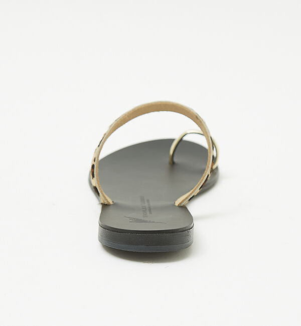 Rouge vif「【LAOCOONTE／ラオコンテ】フラットトングサンダル Elea Suede」|サンダル|