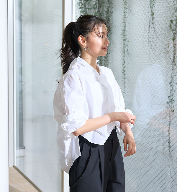 Rouge vif「バックコクーンBIGシャツ」|シャツ・ブラウス|