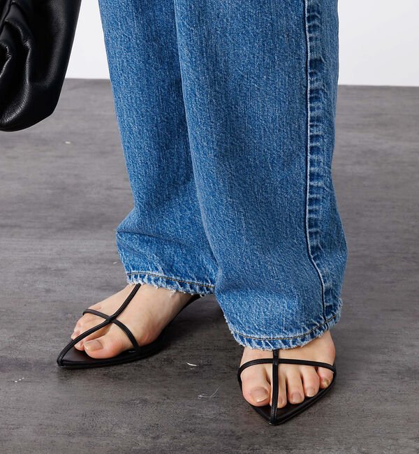 Rouge vif「【BRENTELLA/ブレンテッラ】Tストラップサンダル JANE」|サンダル|