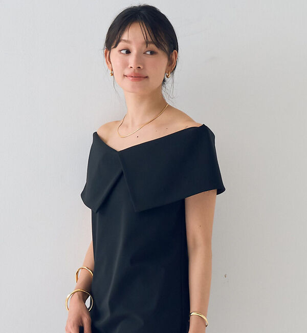 Rouge vif「【撥水】大衿トリコットワンピース」|ワンピース|