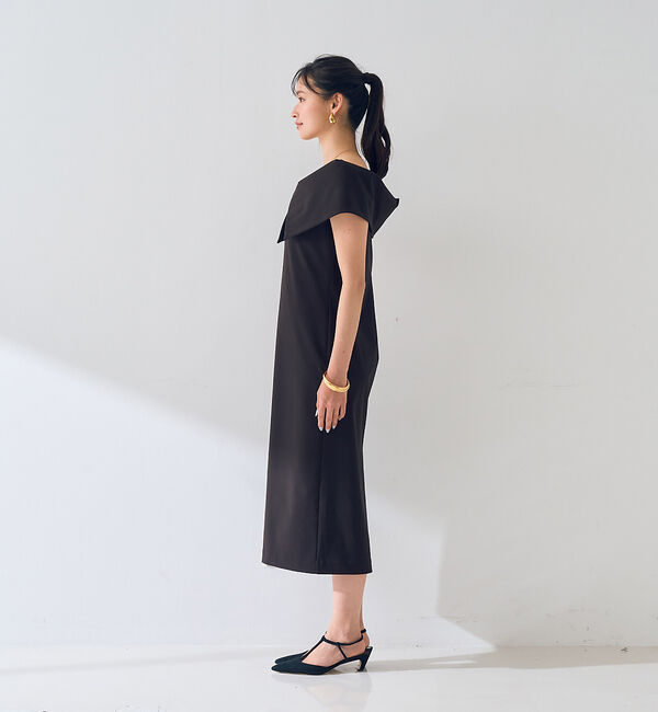 Rouge vif「【撥水】大衿トリコットワンピース」|ワンピース|