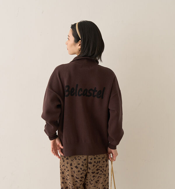 Rouge vif「ハーフジップロゴニットプルオーバー」|ニット・セーター|