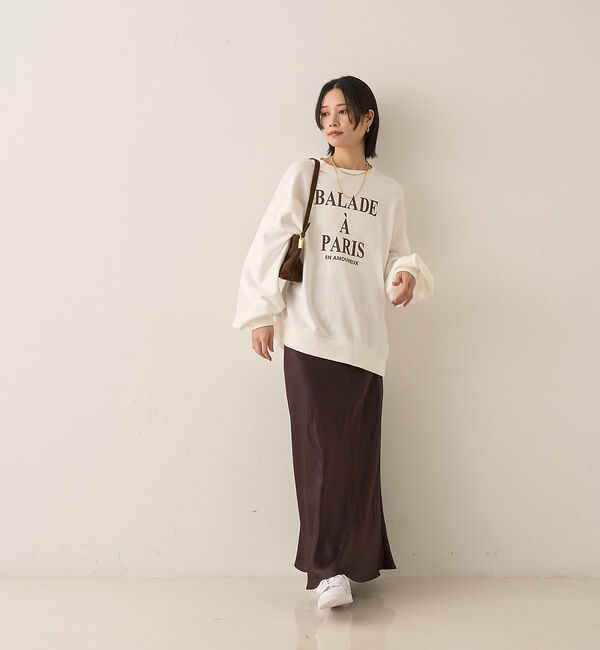 Rouge vif「裏毛ロゴタックスリーブスウェット」|スウェット・ジャージ|