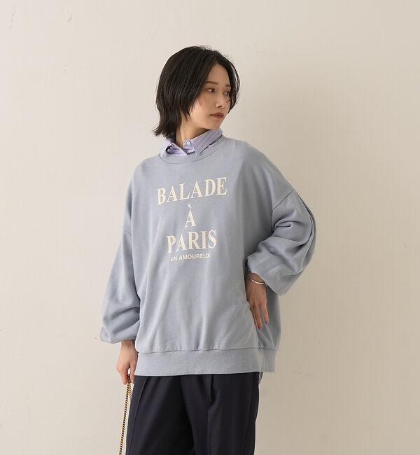 Rouge vif「裏毛ロゴタックスリーブスウェット」|スウェット・ジャージ|