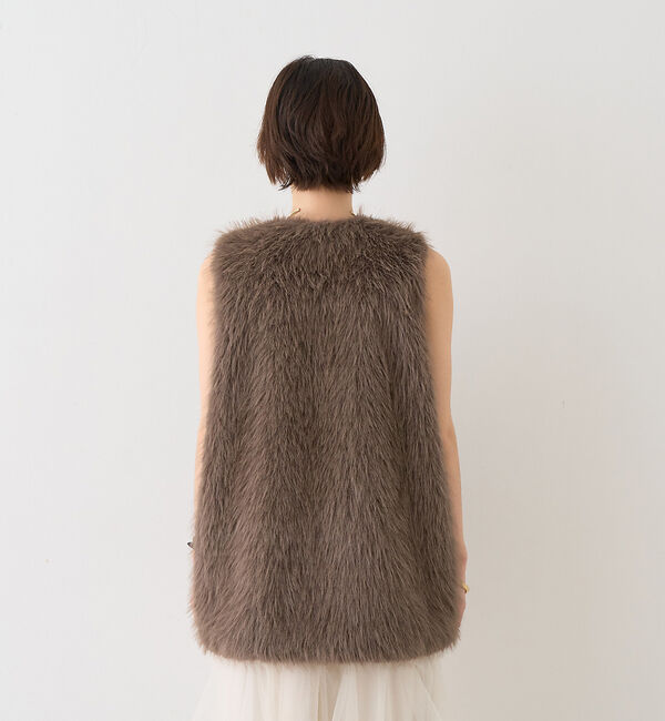 Rouge vif「【一部店舗限定】エコファーベスト」|ダウンベスト・ベスト|