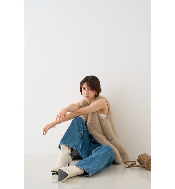 Rouge vif「【一部店舗限定】エコファーベスト」|ダウンベスト・ベスト|