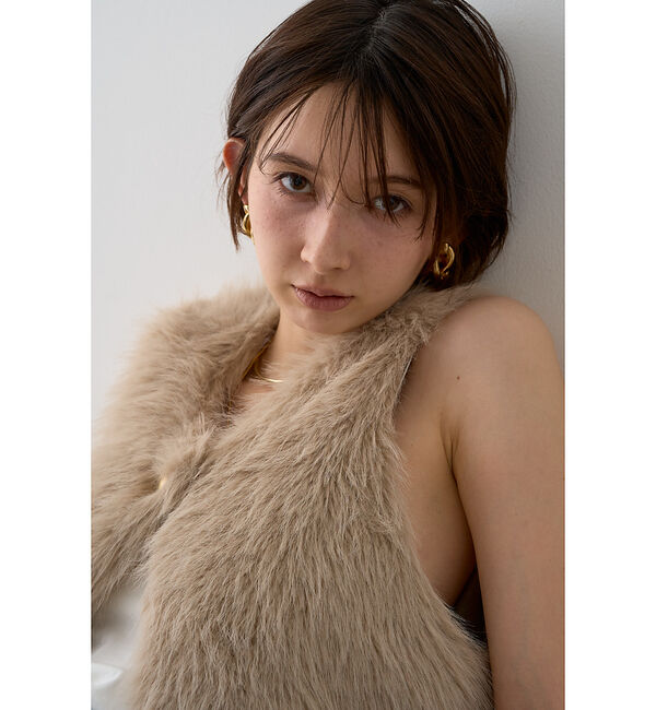 Rouge vif「【一部店舗限定】エコファーベスト」|ダウンベスト・ベスト|