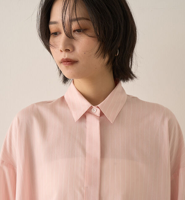 Rouge vif「バックドレープストライプシャツ」|シャツ・ブラウス|