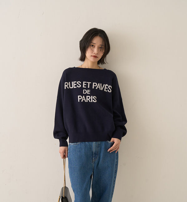 Rouge vif「【2025新色登場】ジャガードロゴニット」|ニット・セーター|