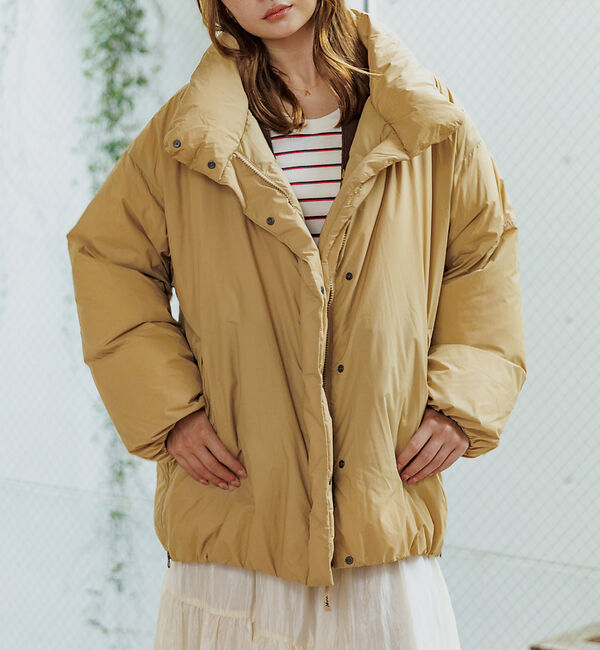 Rouge vif「【NANGA / ナンガ】STAND COLLAR DOWN JACKET /」|ダウン|ベージュ