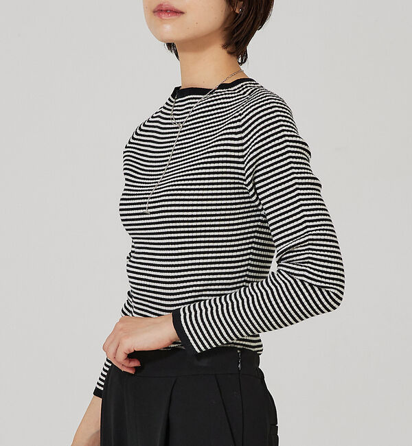 qualite「【日本製/2023AW】シームレスボートネックニット」|ニット・セーター|その他