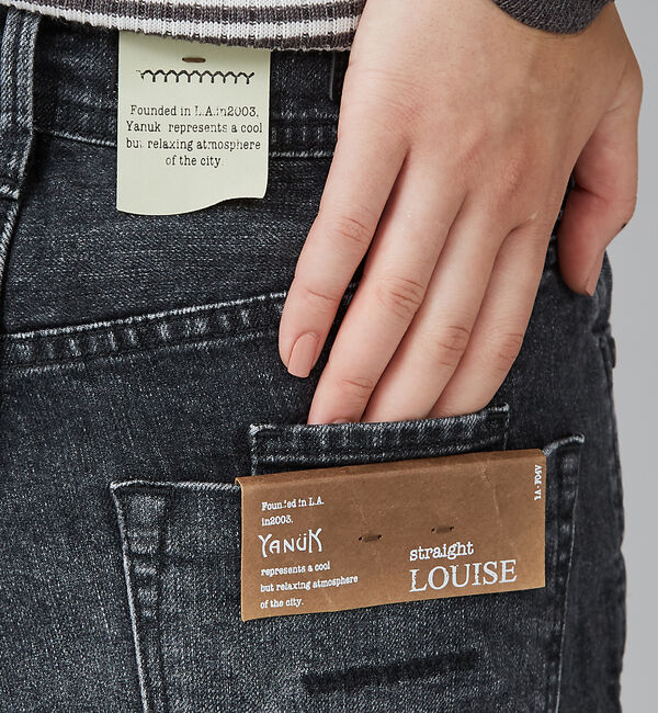 qualite「【YANUK】LOUISE(Straight)　デニムパンツ」|デニム|