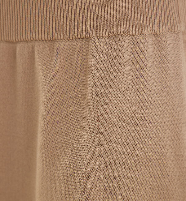 qualite「レーヨンストレッチサイドスリットニットパンツ」|その他|