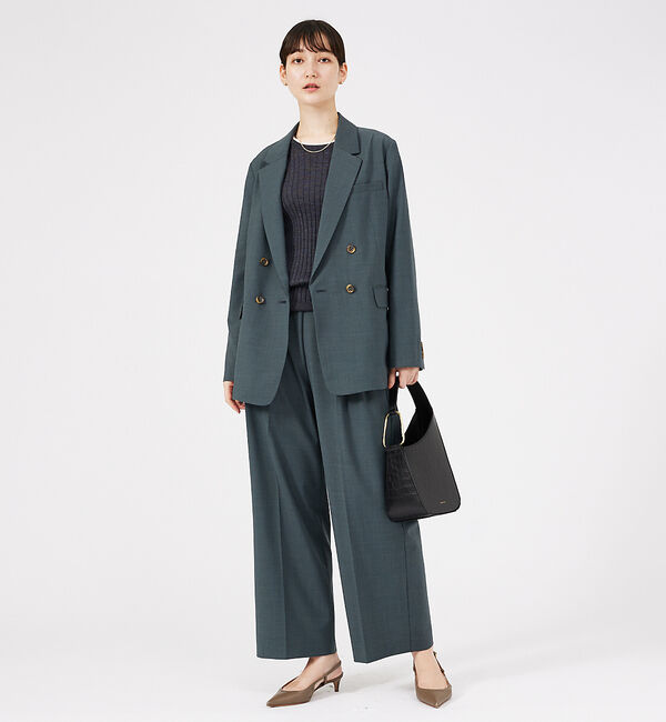 qualite「ウールトロダブルボタンジャケット」|その他|