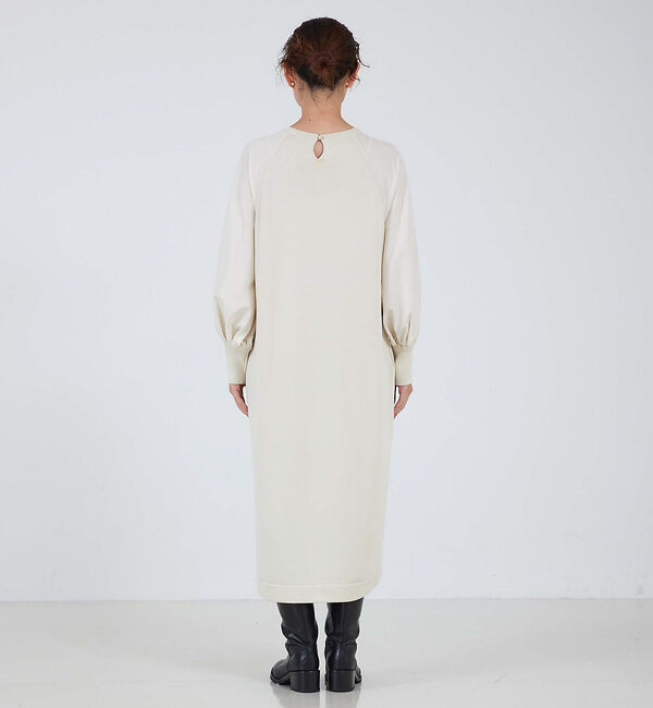 qualite「フォルムスリーブコンビニットワンピース」|ワンピース|