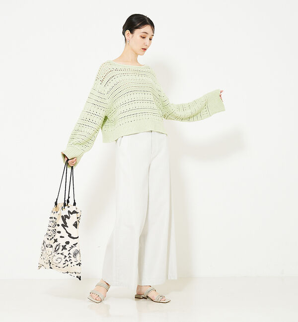 qualite「リンクスアイレットニット」|ニット・セーター|