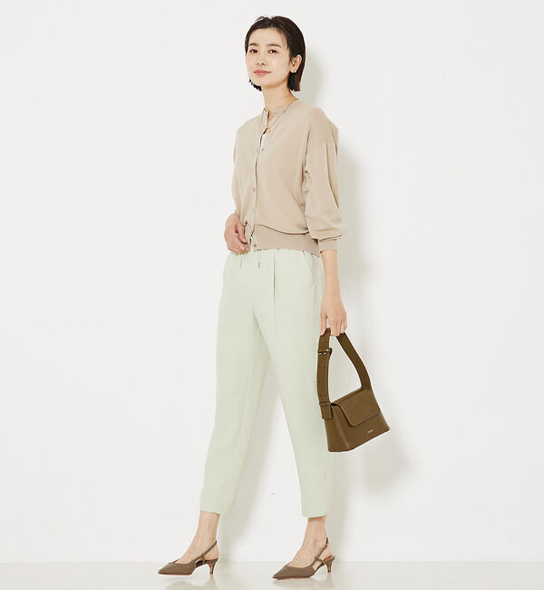 qualite「コットンナイロンハイゲージニットカーデ」|カーディガン|