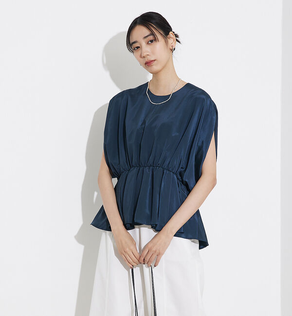 qualite「ボリュームギャザータックTOP」|シャツ・ブラウス|
