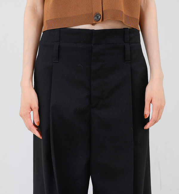 qualite「TCツイルWループタックワイドパンツ」|その他|