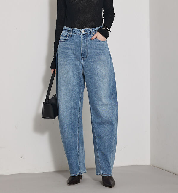 qualite「【Healthy DENIM】Corn カーブデニム」|デニム|ブルー