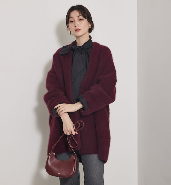 qualite「【Can Cam掲載】タフタボウタイブラウス/ボウタイ取り外し可能」|シャツ・ブラウス|