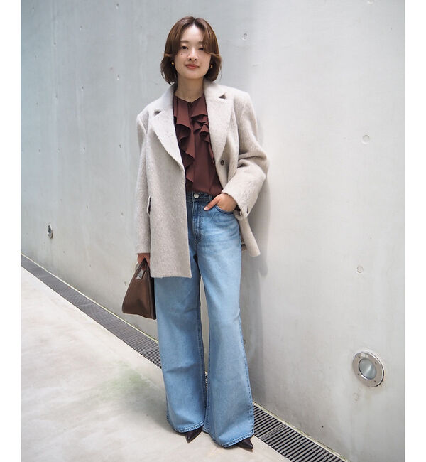 qualite「ダブルラッフルブラウス」|シャツ・ブラウス|