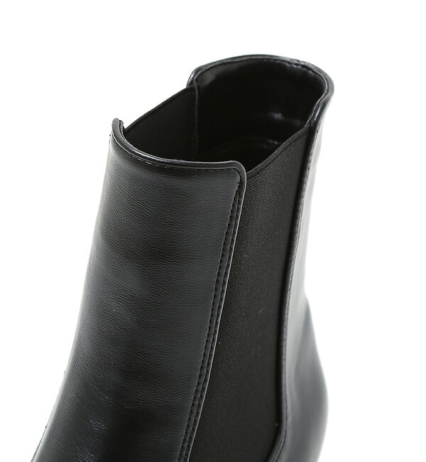 AU BANNISTER「【LAROUTE】ポインテッドサイドゴアブーツ」|ショートブーツ|