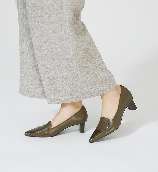 AU BANNISTER「ローファーモチーフミドルパンプス」|パンプス|