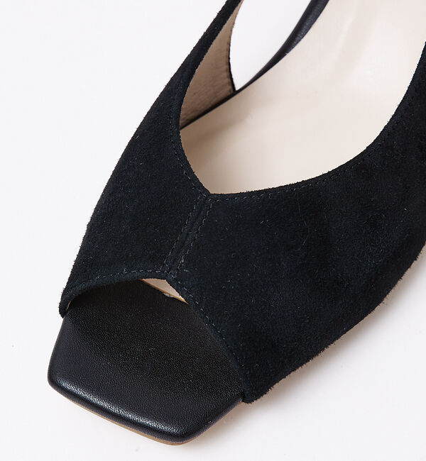 AU BANNISTER「バタフライカット スクエア オープントゥ パンプス」|パンプス|