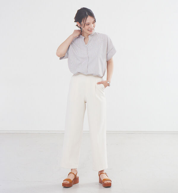 abahouse mavie「【感嘆パンツ】セミワイドパンツ」|スラックス|