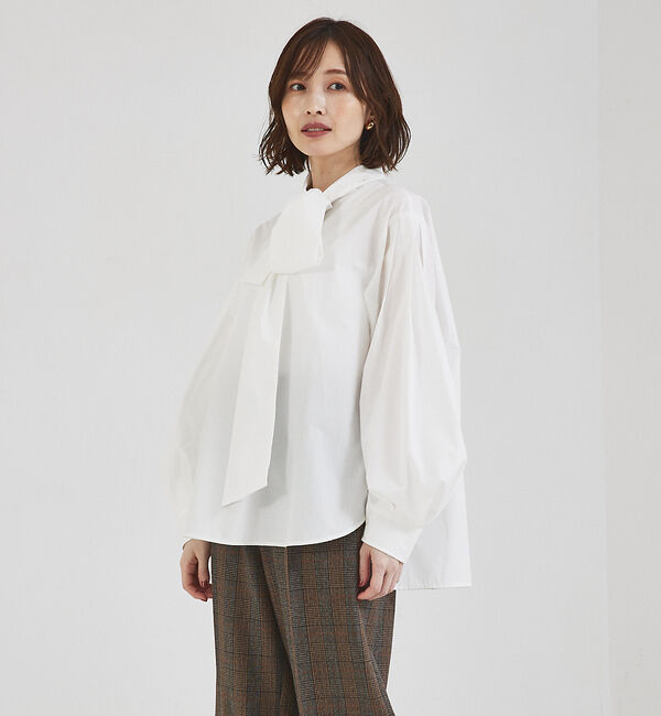 abahouse mavie「2WAYボウタイスキッパーシャツ」|シャツ・ブラウス|