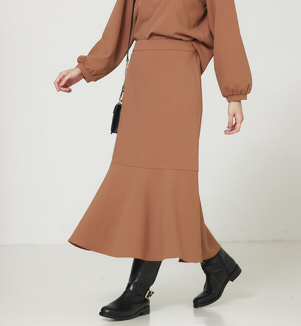 abahouse mavie「カットジョーゼットマーメイドスカート」|スカート|