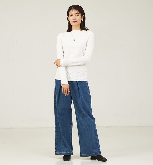 abahouse mavie「シャーリングメロープルオーバー」|シャツ・ブラウス|