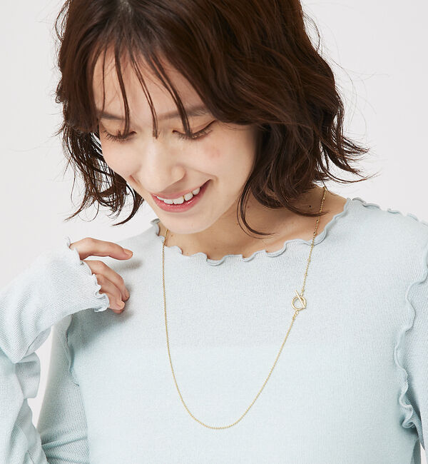 abahouse mavie「ミニボールチェーンコンビネックレス」|ネックレス|
