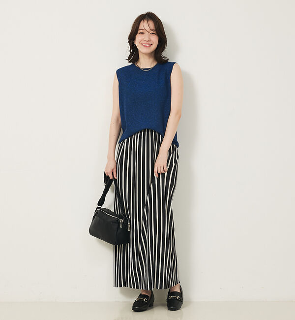 abahouse mavie「ウォッシャブルラメノースリプルオーバー」|ニット・セーター|