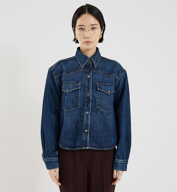 The Store by C' 「【TWP】Cropped OG Shirt in Denim／デニムシャツジャケ」|その他|
