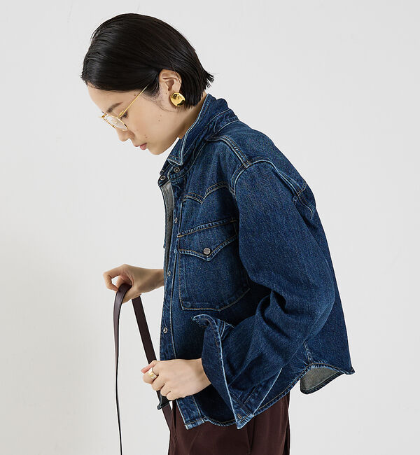 The Store by C' 「【TWP】Cropped OG Shirt in Denim／デニムシャツジャケ」|その他|