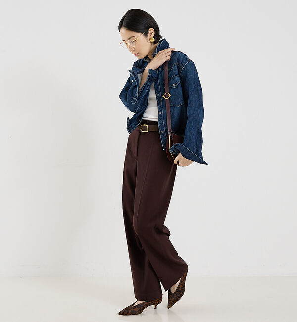 The Store by C' 「【TWP】Cropped OG Shirt in Denim／デニムシャツジャケ」|その他|