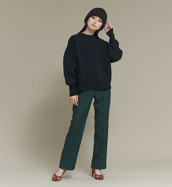 NOMINE「ラメプレーティングボリュームスリーブニット」|ニット・セーター|