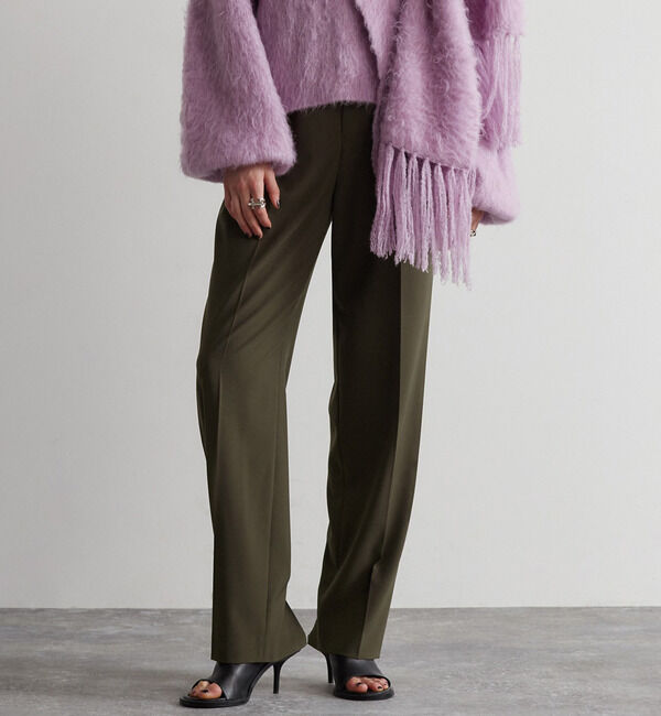 Liesse「2タックパンツ（セットアップ対応可）」|その他|カーキ