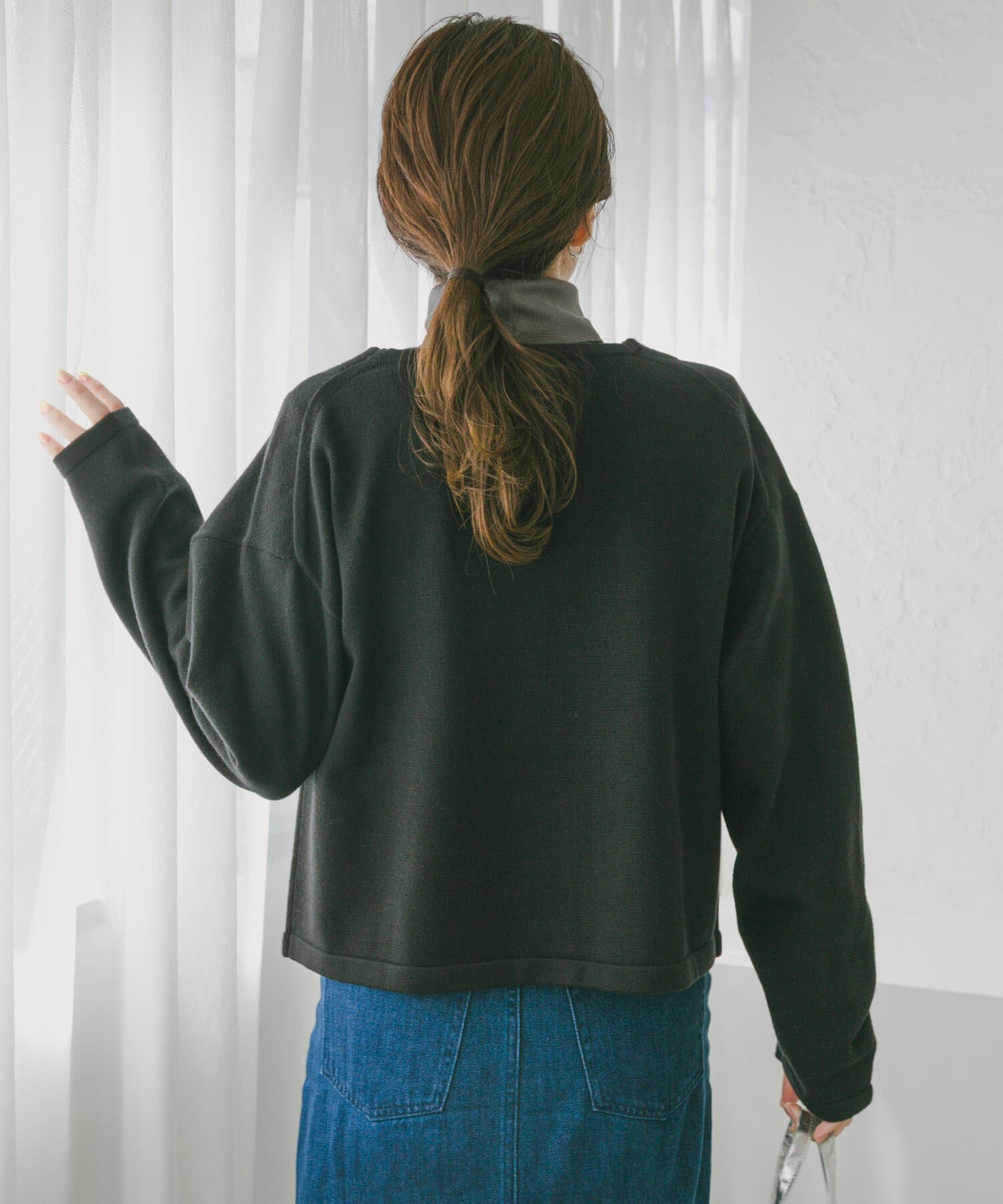 URBAN RESEARCH DOORS「『UR TECH 200日ニット』Vネックカーディガン」|カーディガン|